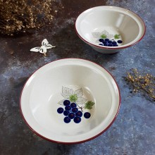 Tô trẹt men mịn vẽ chùm nho dòng Primastone của Noritake.